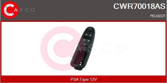 Casco CWR70018AS - Выключатель, стеклоподъемник autodif.ru