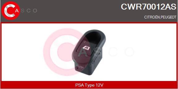 Casco CWR70012AS - Выключатель, стеклоподъемник autodif.ru