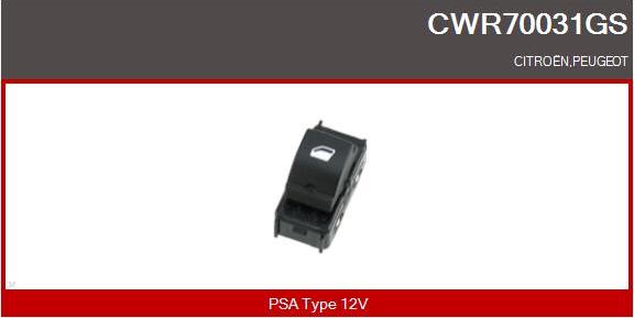Casco CWR70031GS - Выключатель, стеклоподъемник autodif.ru