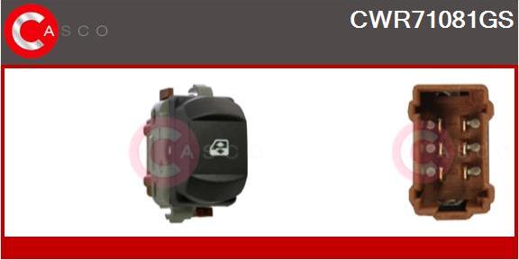 Casco CWR71081GS - Выключатель, стеклоподъемник autodif.ru