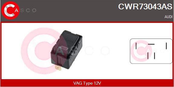 Casco CWR73043AS - Выключатель, стеклоподъемник autodif.ru