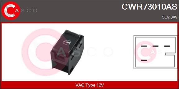 Casco CWR73010AS - Выключатель, стеклоподъемник autodif.ru