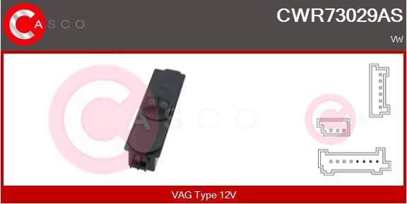 Casco CWR73029AS - Выключатель, стеклоподъемник autodif.ru