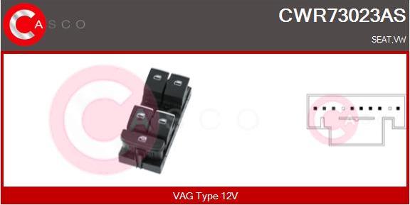 Casco CWR73023AS - Выключатель, стеклоподъемник autodif.ru