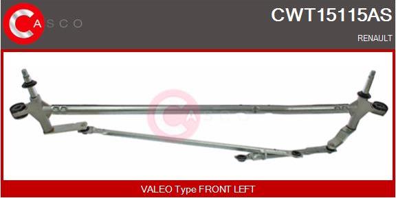 Casco CWT15115AS - Система тяг и рычагов привода стеклоочистителя autodif.ru