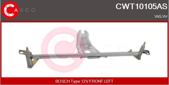 Casco CWT10105AS - Система тяг и рычагов привода стеклоочистителя autodif.ru