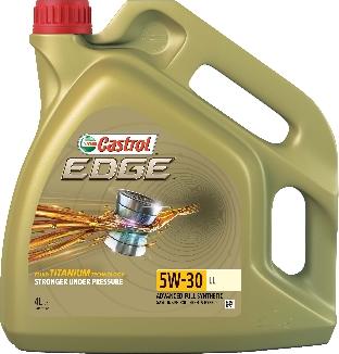 Castrol 15668E - Моторные масла для легковых автомобилей CASTROL EDGE 5W-30 LL (4л), шт autodif.ru