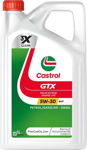 Castrol GTX 5W30 RN17 5L - Моторное масло autodif.ru