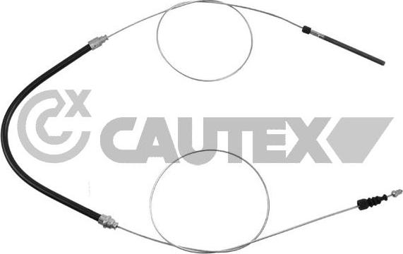 Cautex 017121 - Тросик, cтояночный тормоз autodif.ru