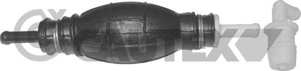 Cautex 030337 - Насос топливный подкачивающий (груша) 8мм прямой со штуцером autodif.ru