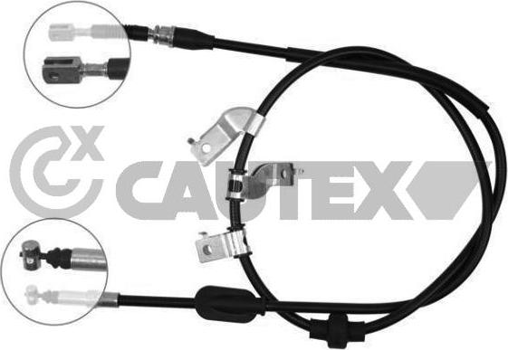 Cautex 708081 - Тросик, cтояночный тормоз autodif.ru