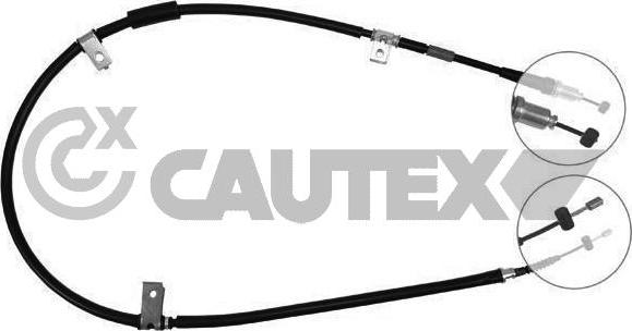 Cautex 708088 - Тросик, cтояночный тормоз autodif.ru