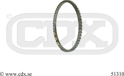 CDX 51310 - Зубчатое кольцо для датчика ABS autodif.ru