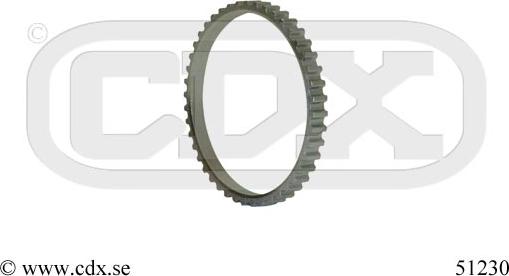 CDX 51230 - Зубчатое кольцо для датчика ABS autodif.ru