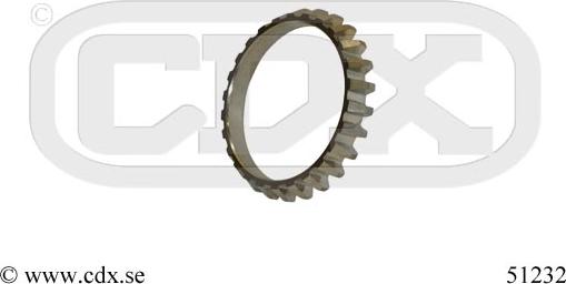 CDX 51232 - Зубчатое кольцо для датчика ABS autodif.ru