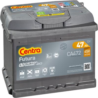 CENTRA CA472 - Стартерная аккумуляторная батарея, АКБ autodif.ru