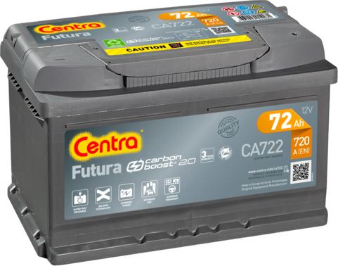 CENTRA CA722 - Стартерная аккумуляторная батарея, АКБ autodif.ru