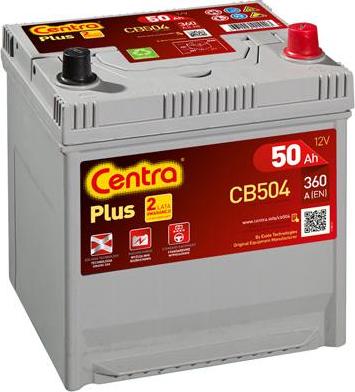 CENTRA CB504 - Стартерная аккумуляторная батарея, АКБ autodif.ru
