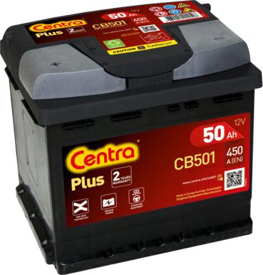 CENTRA CB501 - Стартерная аккумуляторная батарея, АКБ autodif.ru
