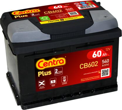 CENTRA CB602 - Стартерная аккумуляторная батарея, АКБ autodif.ru