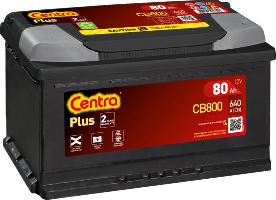 CENTRA CB800 - Стартерная аккумуляторная батарея, АКБ autodif.ru