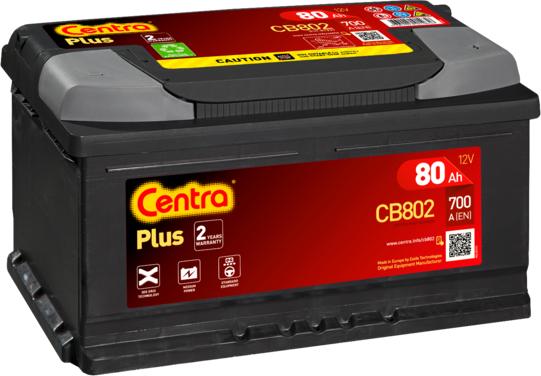 CENTRA CB802 - Стартерная аккумуляторная батарея, АКБ autodif.ru