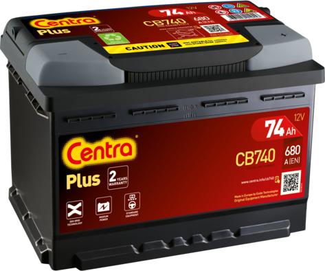 CENTRA CB740 - Plus аккумулятор 12V 74Ah 680A ETN 0(R+) B13 278x175x190 17,4kg autodif.ru