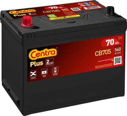 CENTRA CB705 - Стартерная аккумуляторная батарея, АКБ autodif.ru
