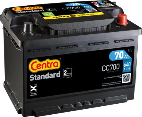CENTRA CC700 - Стартерная аккумуляторная батарея, АКБ autodif.ru