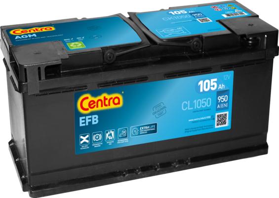 CENTRA CK1050 - Стартерная аккумуляторная батарея, АКБ autodif.ru