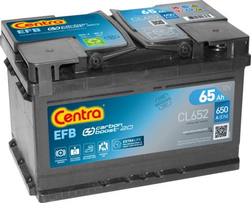 CENTRA CL652 - EFB Start&Stop аккумулятор 12V 65Ah 650A ETN 0(R+) B13 278x175x175 17, autodif.ru