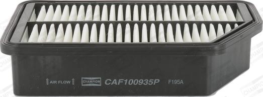 Champion CAF100935P - Воздушный фильтр, двигатель autodif.ru