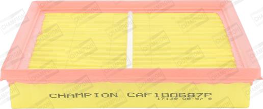 Champion CAF100687P - Воздушный фильтр, двигатель autodif.ru