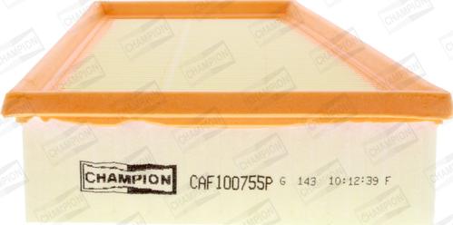 Champion CAF100755P - Воздушный фильтр, двигатель autodif.ru