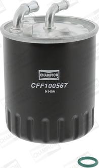 Champion CFF100567 - Топливный фильтр autodif.ru