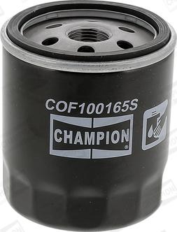 Champion COF100165S - Фильтр масляный h=87.0 d=76.0 Toyota Camry, Land Cruiser, Lexus ES/IS/GS/LS/RX/SC Champion (=C165/60 autodif.ru