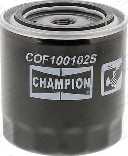 Champion COF100102S - COF100102S (CHAMPION) Фильтр масляный двигателя (старый номер C102/606) autodif.ru