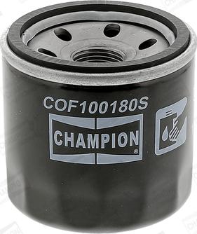 Champion COF100180S - Фильтр масляный SUZUKI BALENO,SWIFT 1.3-1.6L 90-01 Сhampion СOF100180S autodif.ru