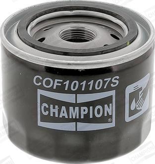 Champion COF101107S - Фильтр масляный двигателя autodif.ru