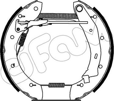 Cifam 151-429 - Комплект тормозных колодок, барабанные autodif.ru