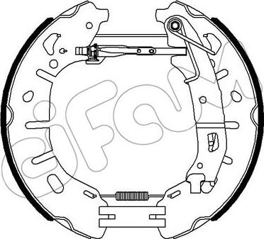 Cifam 151-354 - Комплект тормозных колодок, барабанные autodif.ru