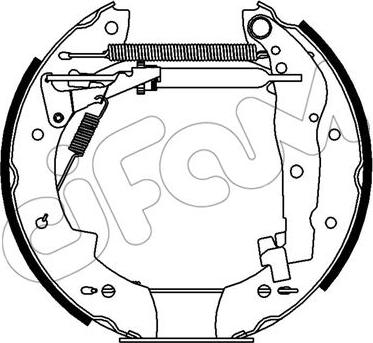 Cifam 151-388 - Комплект тормозных колодок, барабанные autodif.ru