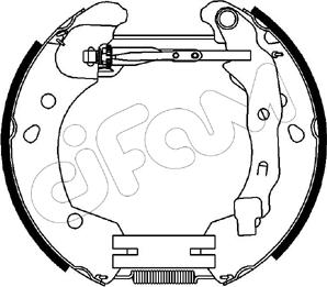 Cifam 151-231 - Комплект тормозных колодок, барабанные autodif.ru