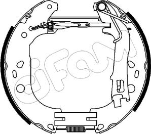Cifam 151-227 - Комплект тормозных колодок, барабанные autodif.ru