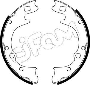 Cifam 153-221 - Комплект тормозных колодок, барабанные autodif.ru