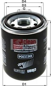 Clean Filters DE2204 - Патрон осушителя воздуха, пневматическая система autodif.ru