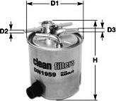 Clean Filters DN1986 - Топливный фильтр autodif.ru