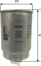 Clean Filters DN 323 - Топливный фильтр autodif.ru