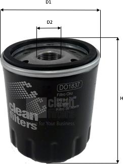 Clean Filters DO1837 - Масляный фильтр autodif.ru