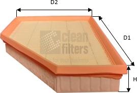Clean Filters MA3495 - Воздушный фильтр, двигатель autodif.ru
